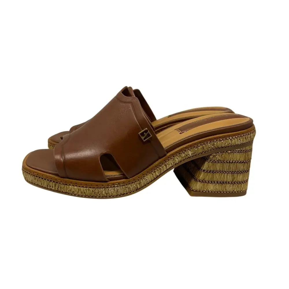 Franco Sarto Womens L-Florence Brown Comfort Sandals 7
